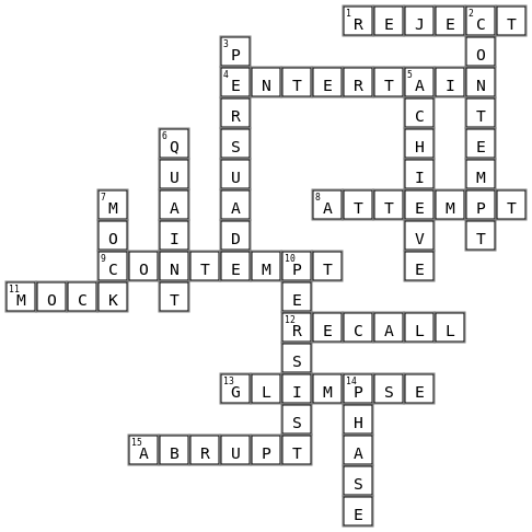 Vocab #5 Crossword Key Image