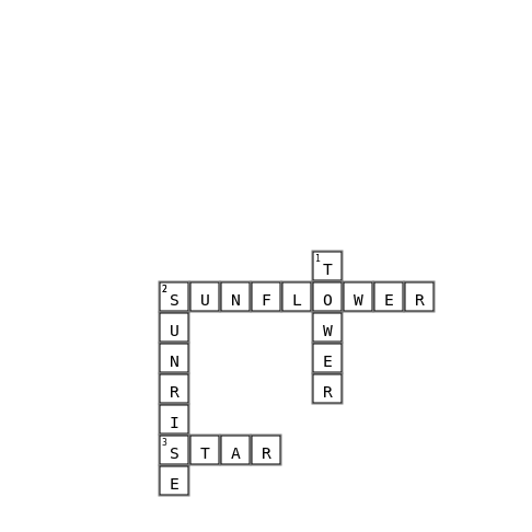 test Crossword Key Image