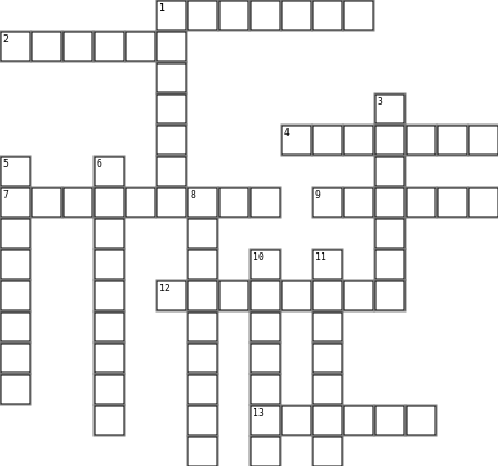 6th Crossword Grid Image