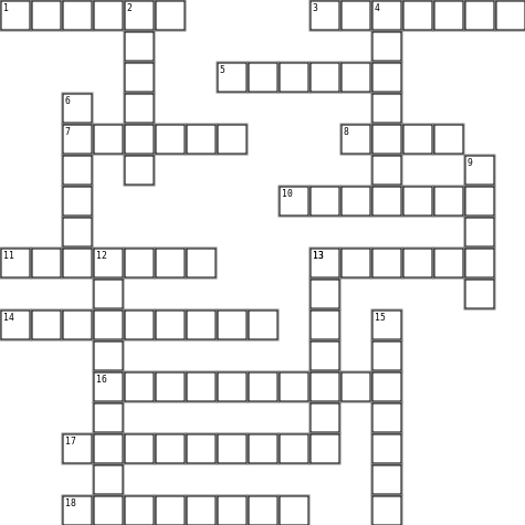 STS Crossword Grid Image