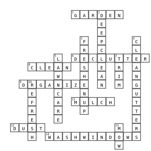 real estate crosspuzzle 1  Crossword Key Image
