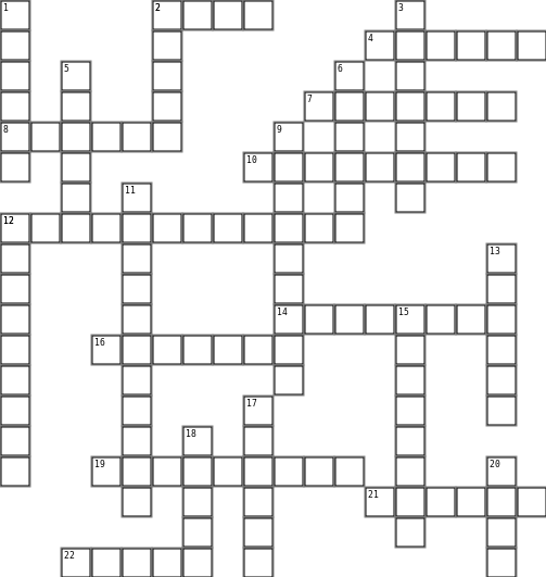 Unit 4 Crossword Grid Image