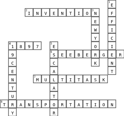 Escalator crossword Crossword Key Image