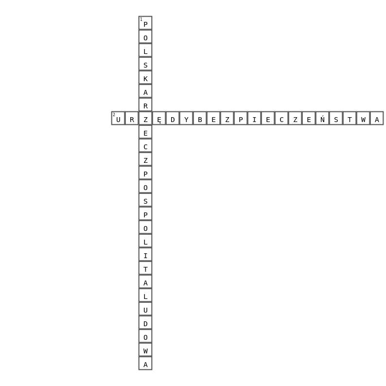 Krzyżówka Crossword Key Image