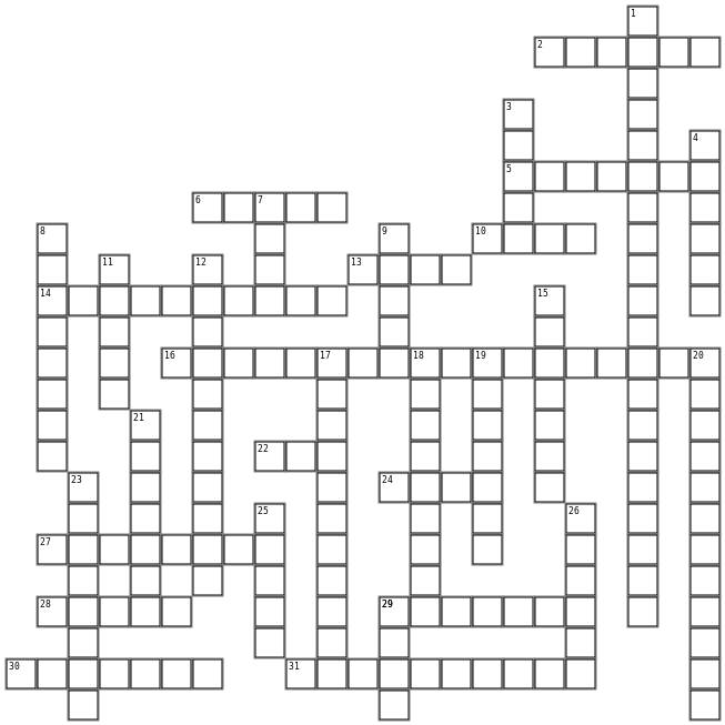 Silvia Crossword Grid Image