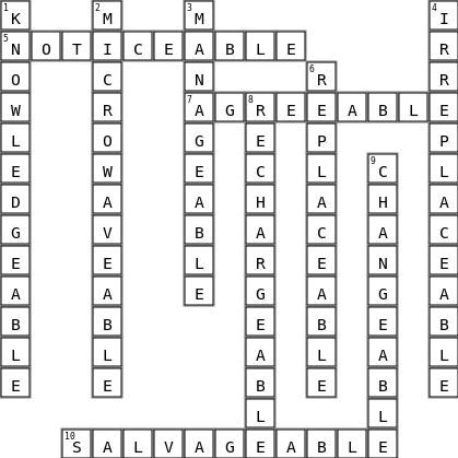 Spell Crossword Key Image