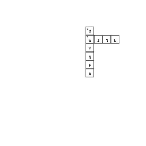 Gwynfa's Funeral Crossword Key Image