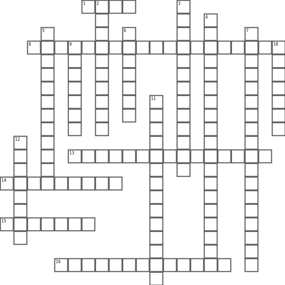 Mental Health Disorders 2021 Crossword Grid Image