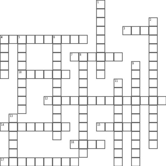 Oscars 2021 CrossWord Crossword Grid Image