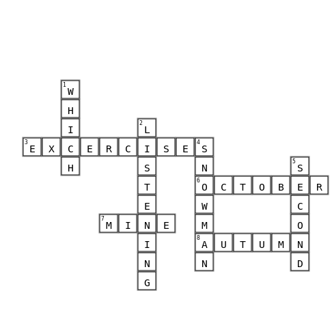 Crossword Crossword Key Image