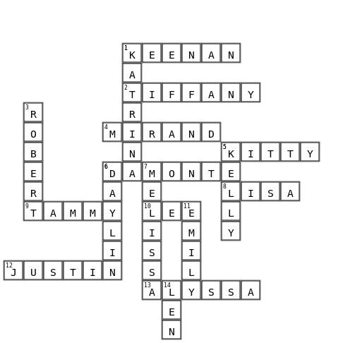 Best Team Ever--District 5 Crossword Key Image