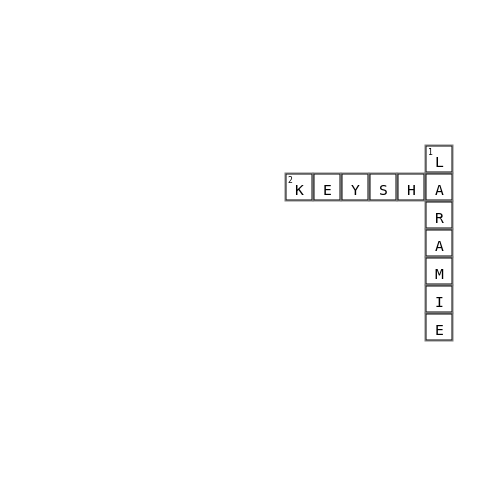 Kids 2024 Crossword Key Image