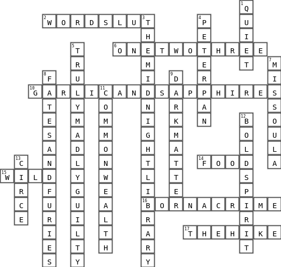 bookclub Crossword Key Image