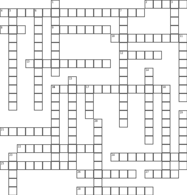 settlements Crossword Grid Image
