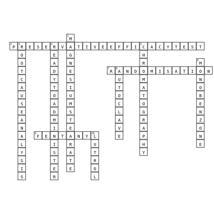 GSTT Birthday Crossword  Crossword Key Image