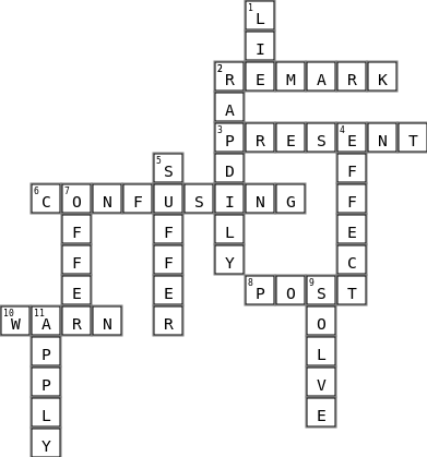 word puzzle Crossword Key Image