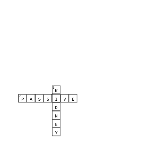 1-10 Crossword Key Image