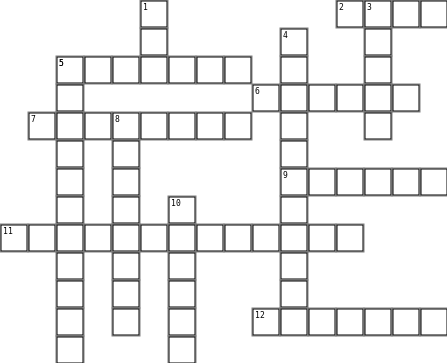 family Crossword Grid Image