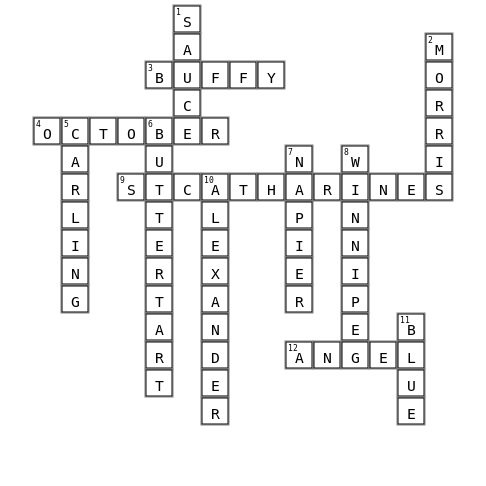Rob's Crossword Crossword Key Image