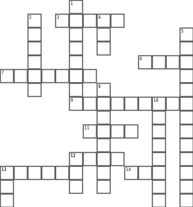 MYSTERY WEEK Crossword Grid Image