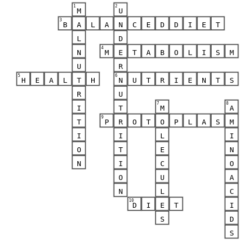 FNH Crossword Puzzle Crossword Key Image