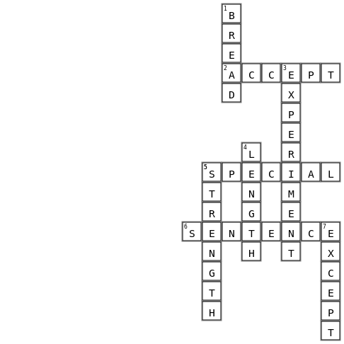Week 5 Crossword Key Image