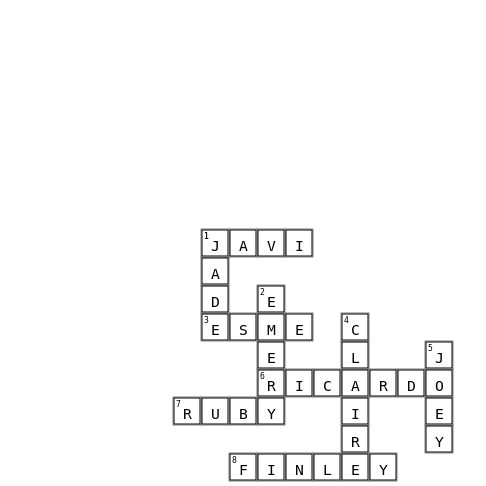 Fluffle Crossword Key Image