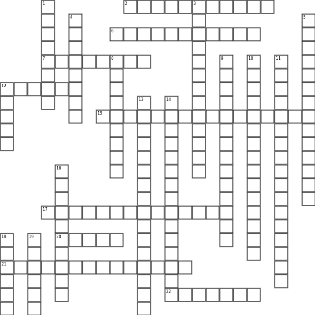 Functional groups and hybridisation crossword Crossword Grid Image