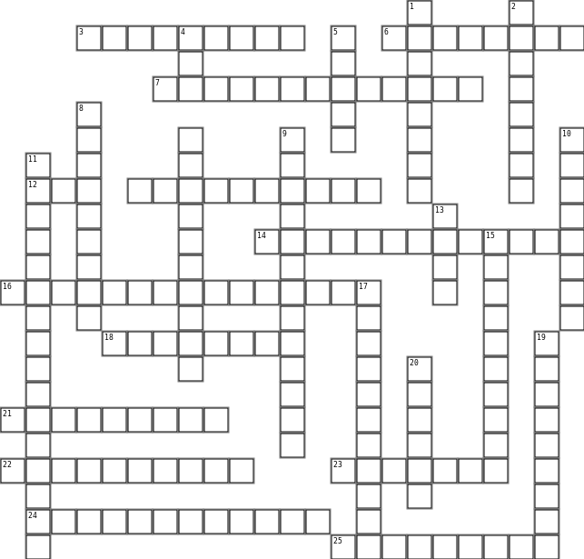 Calculus Crossword Grid Image