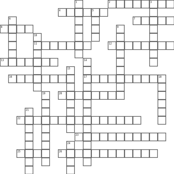 The Mission Crossword Crossword Grid Image
