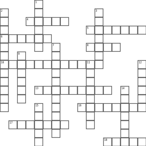 职业crossword Crossword Grid Image
