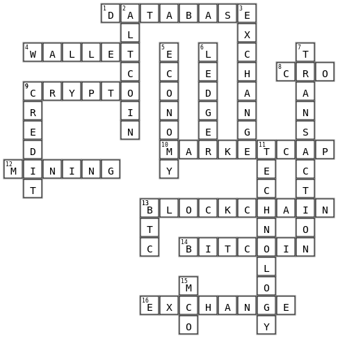 Crypto Puzzle Crossword Key Image