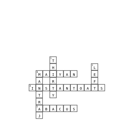 Healthy - U Crossword  Crossword Key Image