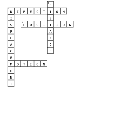 UNLOCK THE KEYWORDS! Crossword Key Image