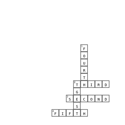 test Crossword Key Image