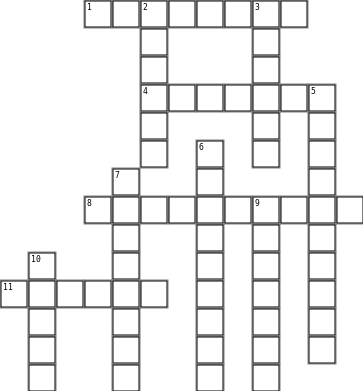 MLA/T Crossword Crossword Grid Image