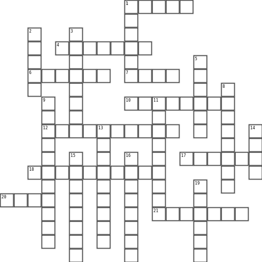 Unit 4 Crossword Grid Image