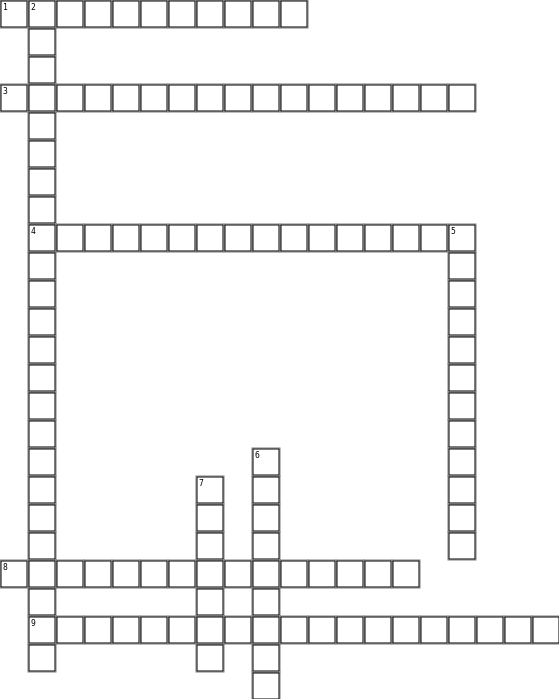 Month of September Crossword Grid Image