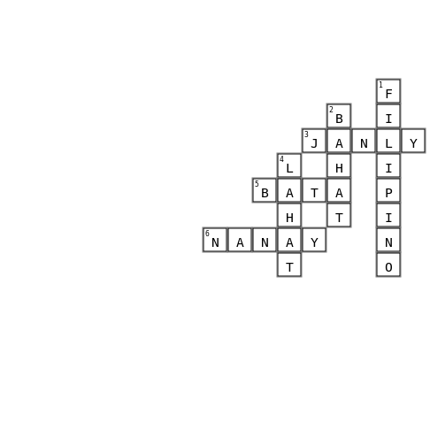 Clfm Crossword Key Image