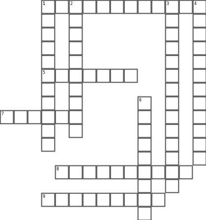 Terminologies Crossword Grid Image