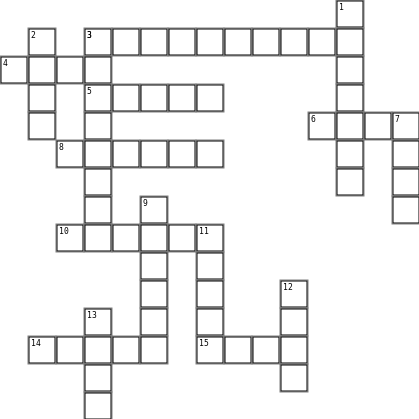 practise M1U1 Crossword Grid Image