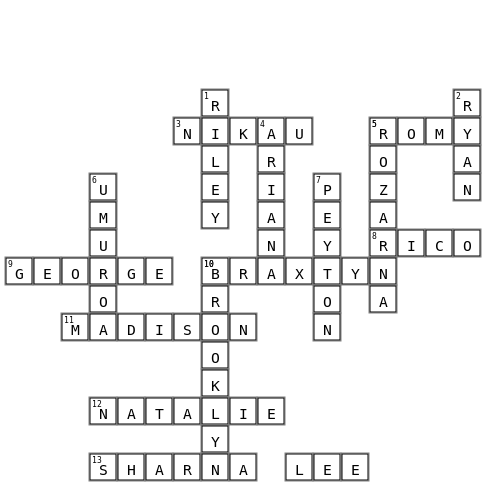 Mātātupu Crossword Key Image
