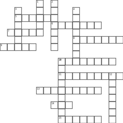First Aid Crossword Grid Image