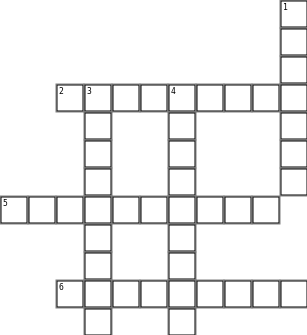 WEEK 8 - CROSSWORD PUZZLE Crossword Grid Image