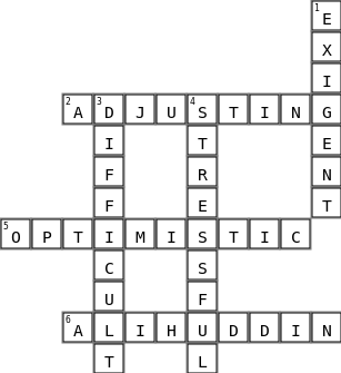 WEEK 8 - CROSSWORD PUZZLE Crossword Key Image