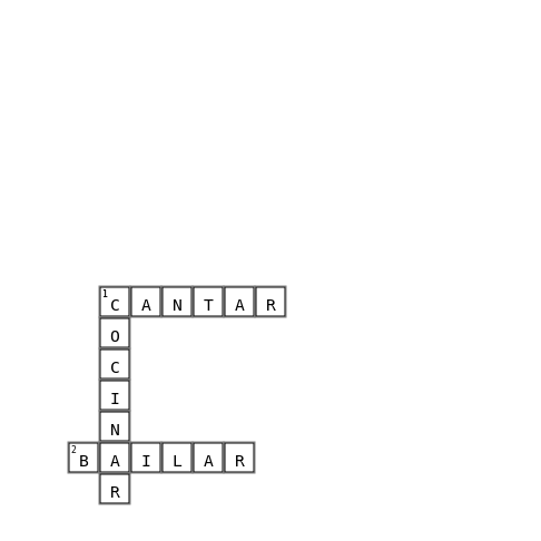 verbos Crossword Key Image