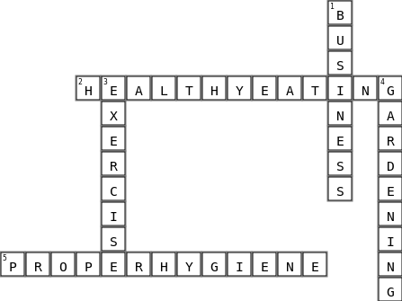 Things Done During Pandemic Crossword Key Image