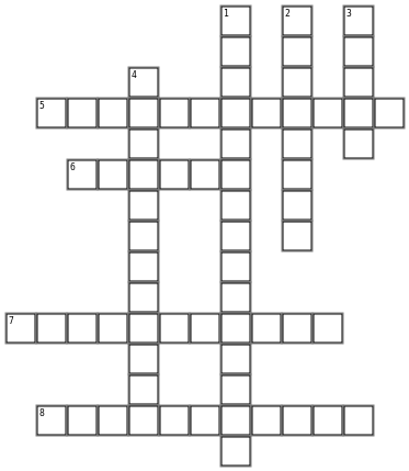 Adjectives and prepositions Crossword Grid Image