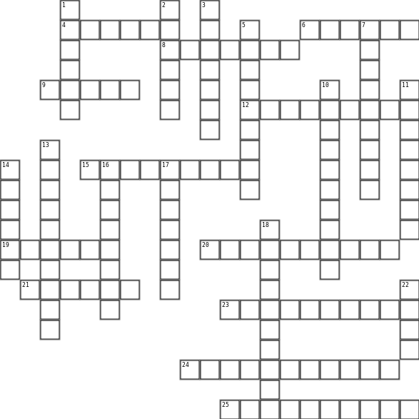 THE TEMPEST Crossword Grid Image