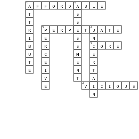 P39  Crossword Key Image